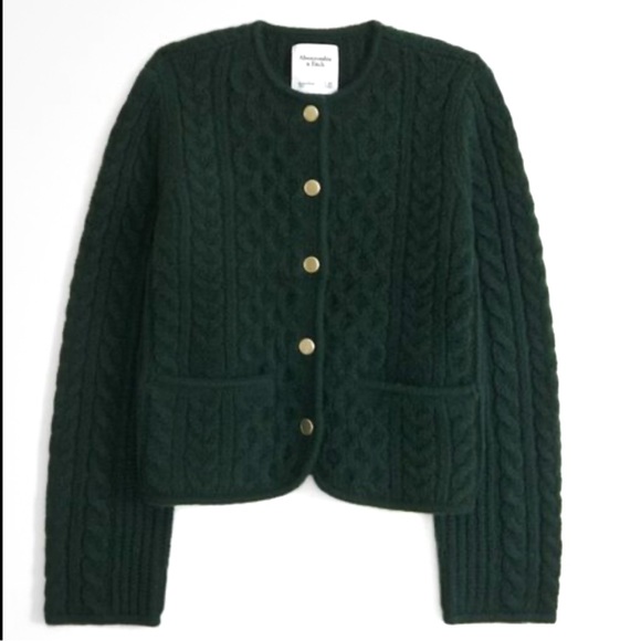 Abercrombie & Fitch Sweaters - Abercrombie and fitch novelty button cable sweater jacket.